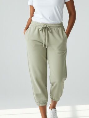 Social Threads + Risen Women's Drawstring Track Joggers - Sage